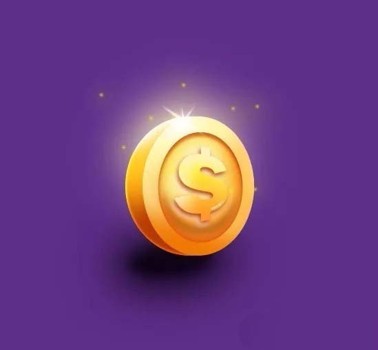 ps绘制金币图标教程,PS美元图标怎么设计?