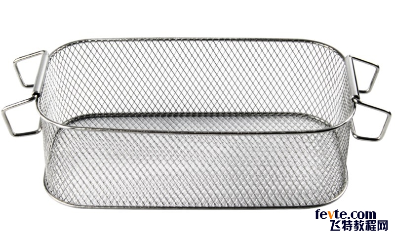 5分钟快速扣出不锈钢细网格篮 57自学网 PS入门实例教程