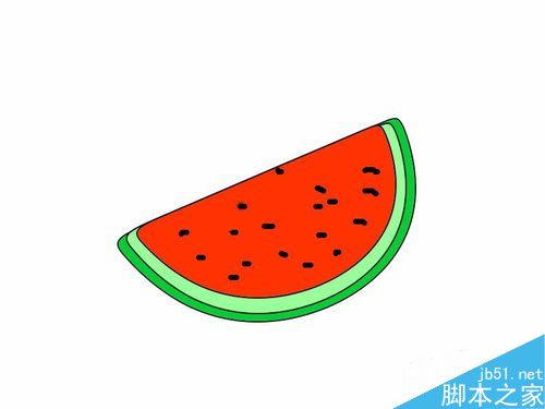 PS绘制逼真西瓜教程，PS卡通画创作