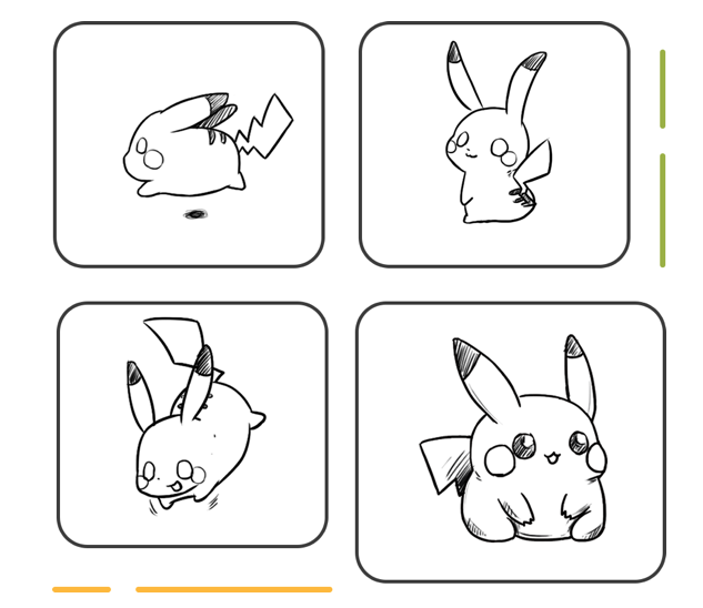 PS鼠绘超可爱的卡通角色皮卡丘