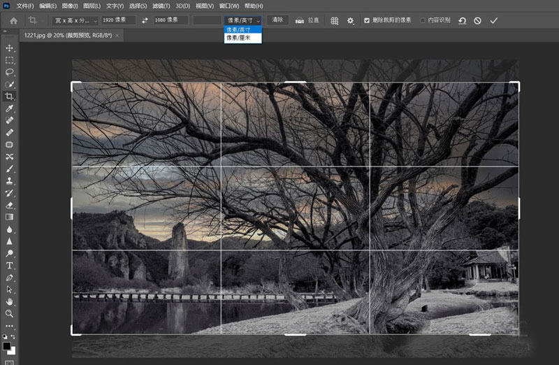 ps2021调整图片尺寸大小的三种方法