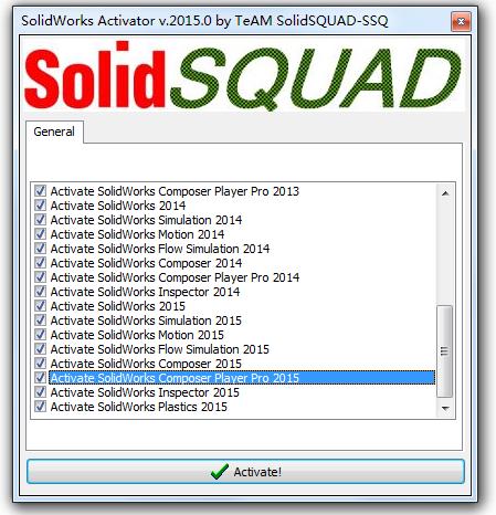 SolidWorks2015注册机 32/64位_附序列号
