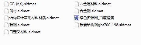 SolidWorks材质库大全