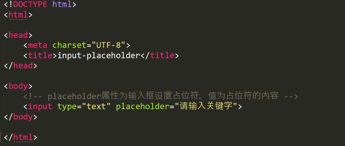 6-3 placeholder属性的使用