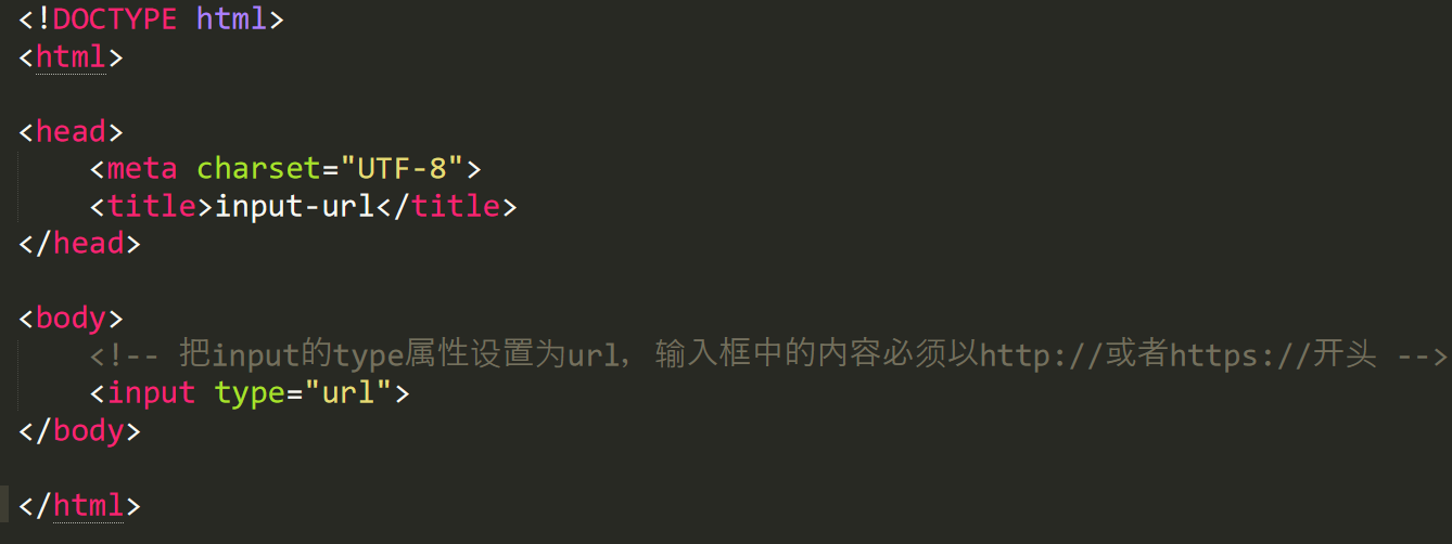 6-5 input标签中的网址框url类型