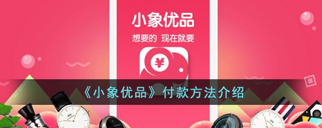 《小象优品》付款方法介绍