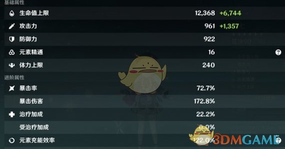 原神七七毕业面板是什么 原神七七毕业面板数据一览图1