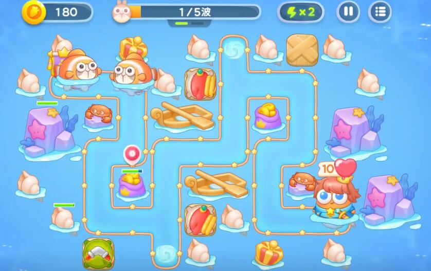 保卫萝卜4海的闺女第63关攻略