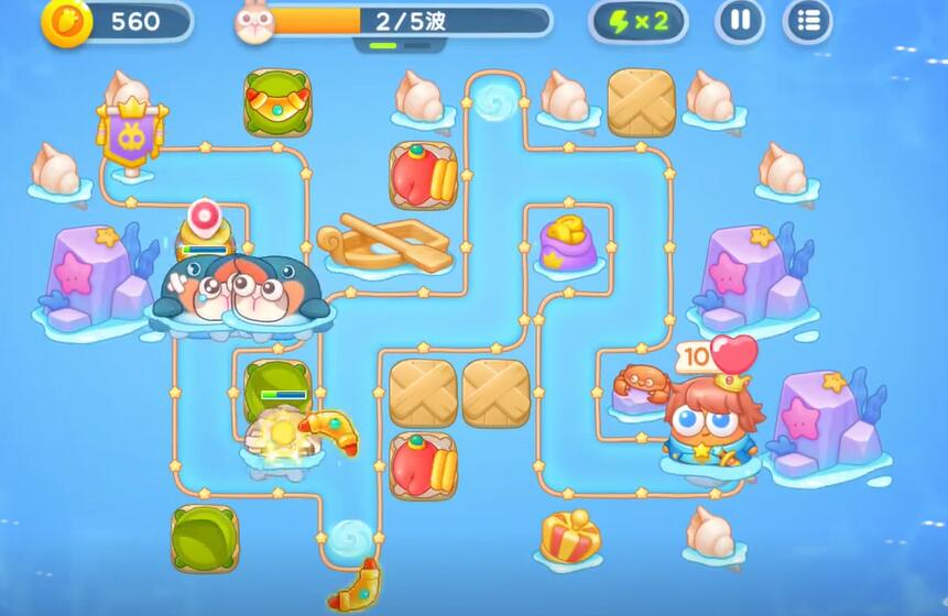 保卫萝卜4海的闺女第63关攻略