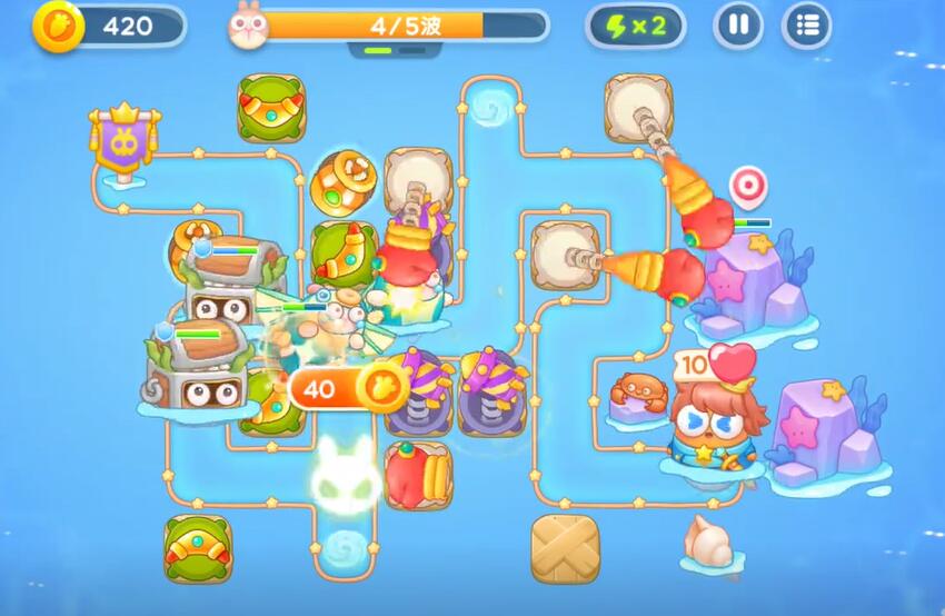 保卫萝卜4海的闺女第63关攻略