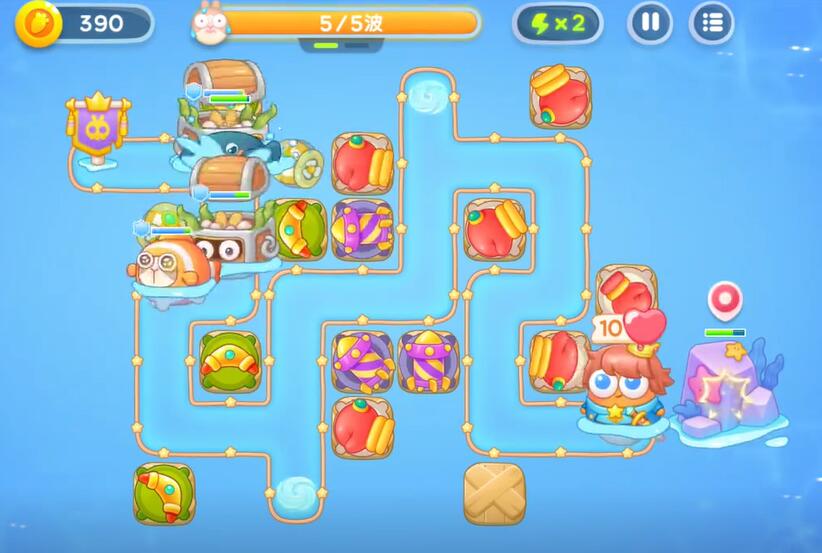 保卫萝卜4海的闺女第63关攻略