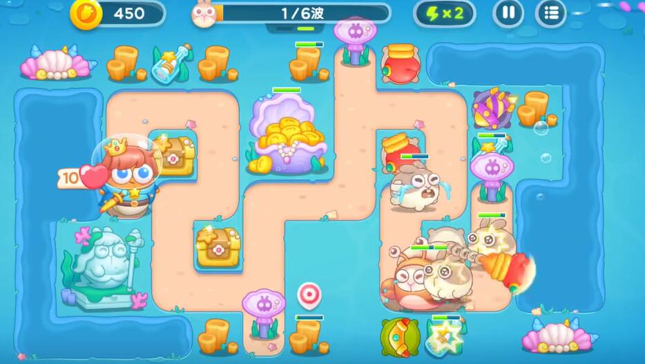 保卫萝卜4海的闺女第63关攻略