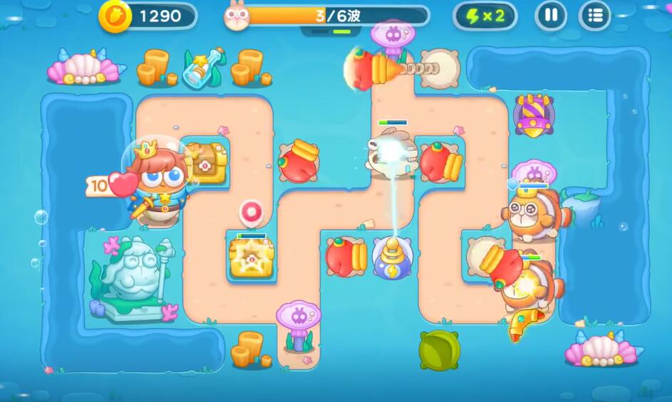 保卫萝卜4海的闺女第63关攻略