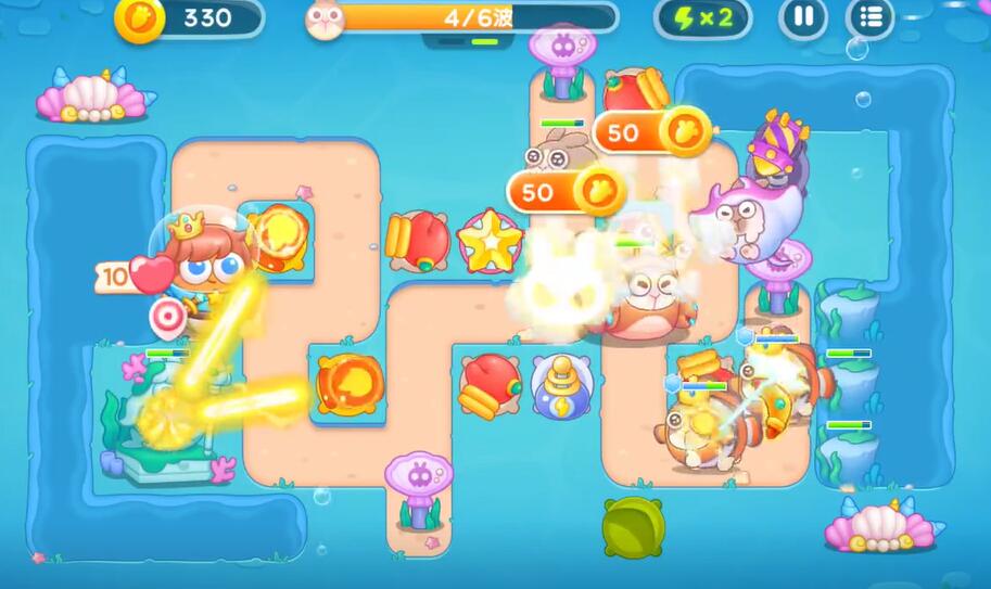 保卫萝卜4海的闺女第63关攻略