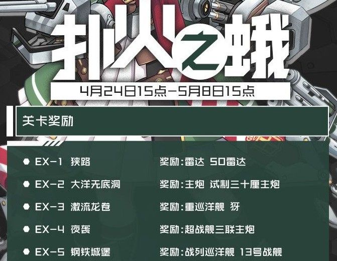 战舰少女R扑火之蛾困难关卡攻略：EX6-EX10困难关卡通关流程[多图]图片1