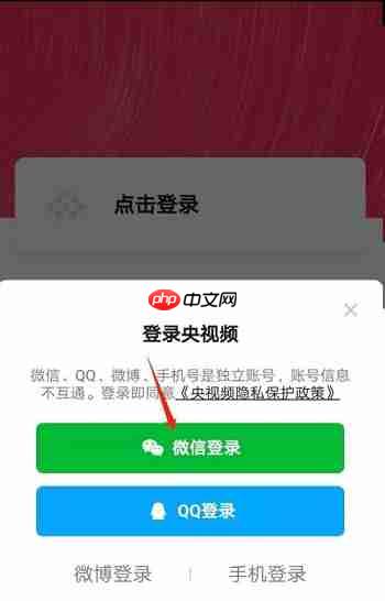 央视频怎么设置微信登录？央视频设置微信登录的方法