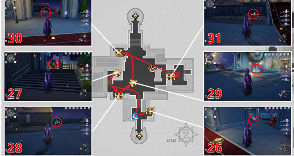 星穹铁道热砂海选会场全宝箱位置攻略
