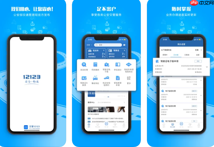 交管12123官网免检标志申领-交管12123官网在线申领电子标志入口