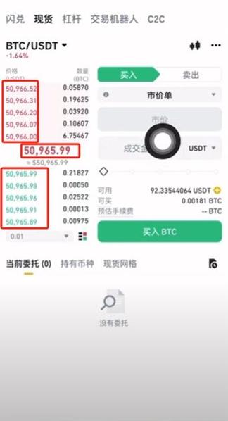 市场资讯界面示意图