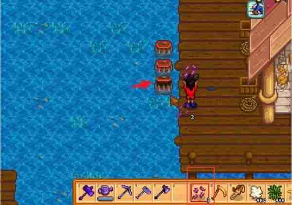 星露谷物语蟹笼的诱饵如何放置 蟹笼的诱饵放置方法