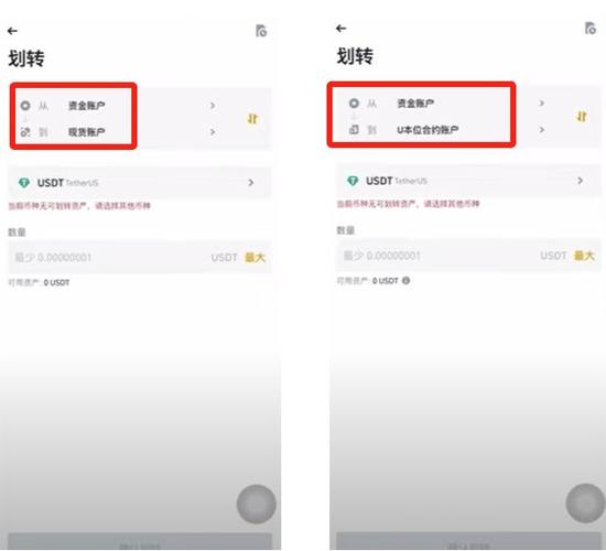 数字货币交易界面示意图
