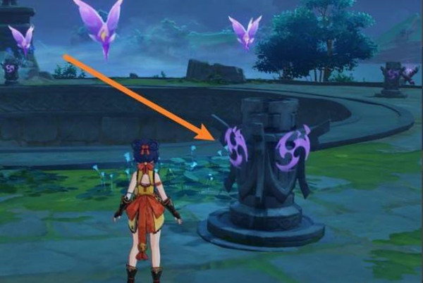 原神水月池四个雷柱子点亮方法