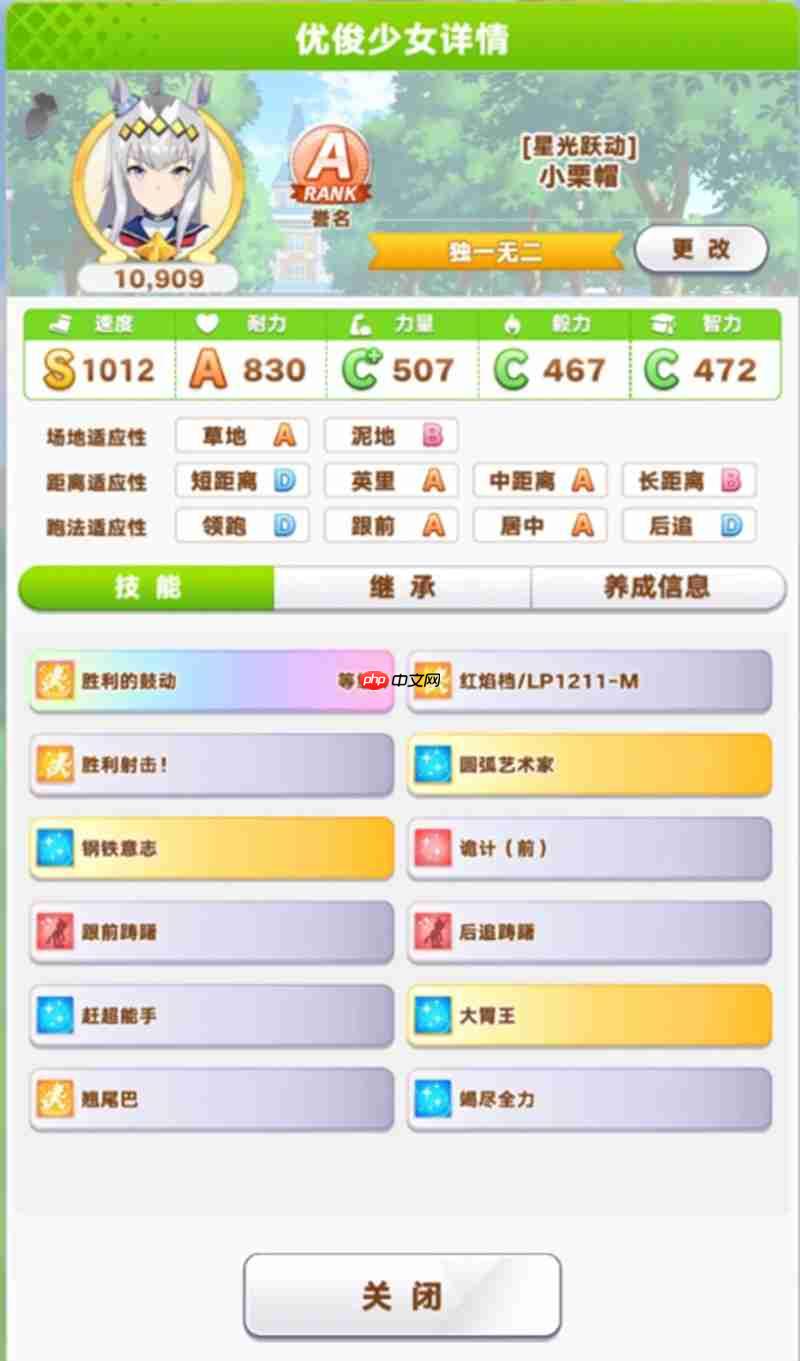 闪耀优俊少女技能怎么加点 不同赛道加点方案推荐