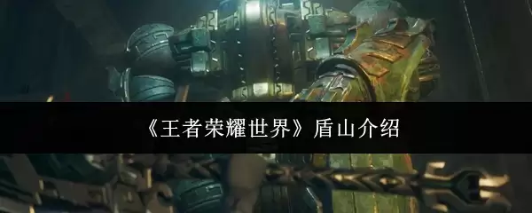 王者荣耀世界盾山怎么玩？深度解析盾山技巧机制