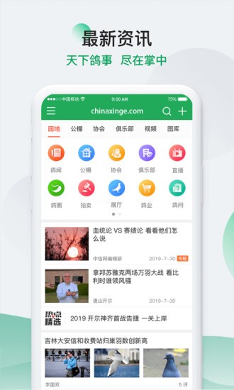 中国赛鸽信息网手机版下载