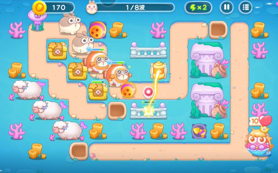 保卫萝卜4海的闺女第59关攻略