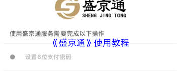 盛京通使用方法是什么