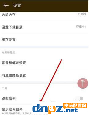 网易云音乐的歌词怎么显示双语